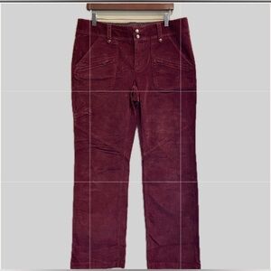 Athleta NWOT Duster Pant Cherrywood Wide Straight Leg  Pants 14T